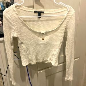 Long sleeve crop top